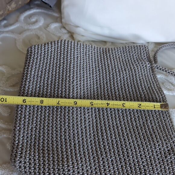 The Sak -Double Woven Macrame Crochet Shoulder Bag - Picture 8 of 13